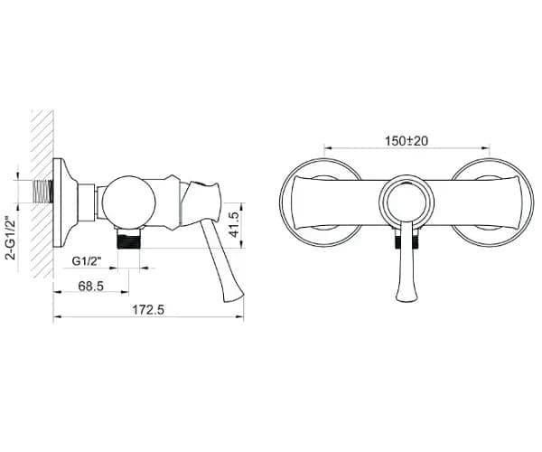 Змішувач для душу Imprese PODZIMA ZMK01170108