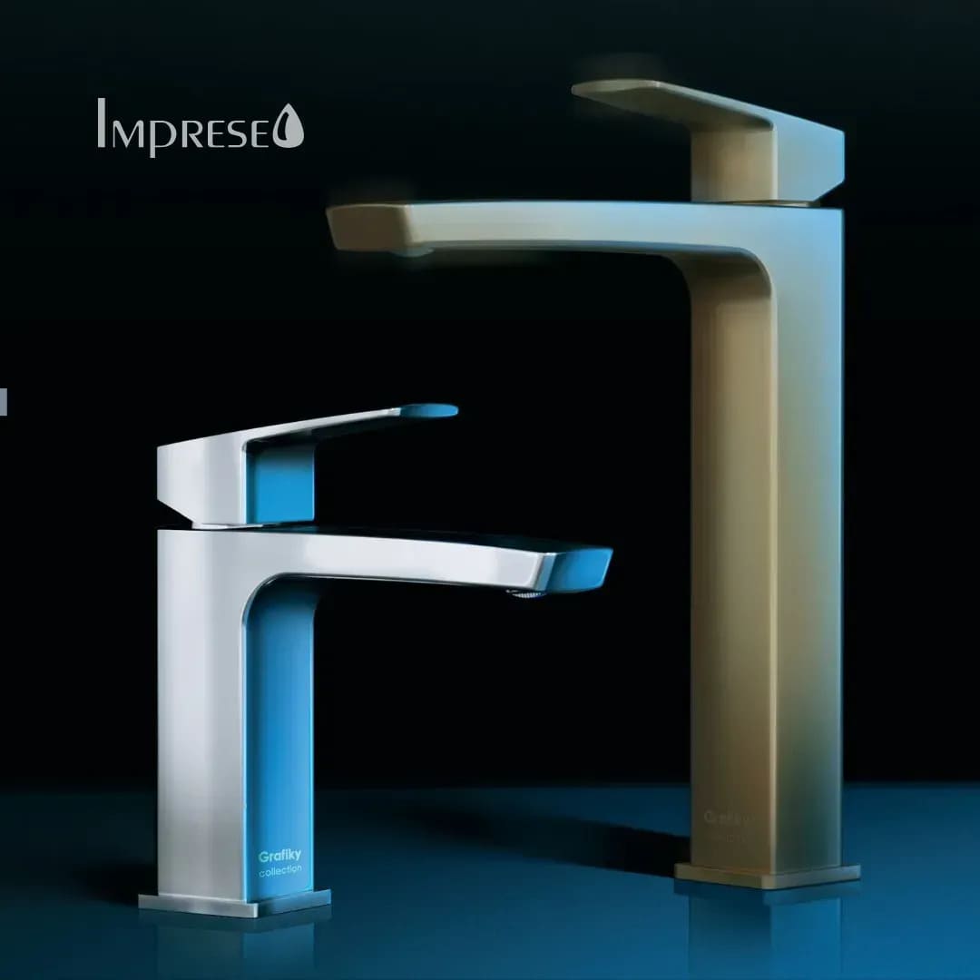 Змішувач для умивальника IMPRESE GRAFIKY ZMK041807010, чорний нікель, 35 мм