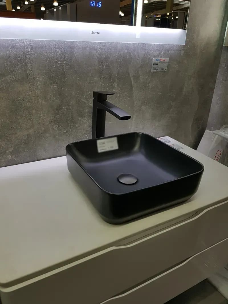 Змішувач для умивальника IMPRESE GRAFIKY ZMK041807011, чорний нікель, 35 мм