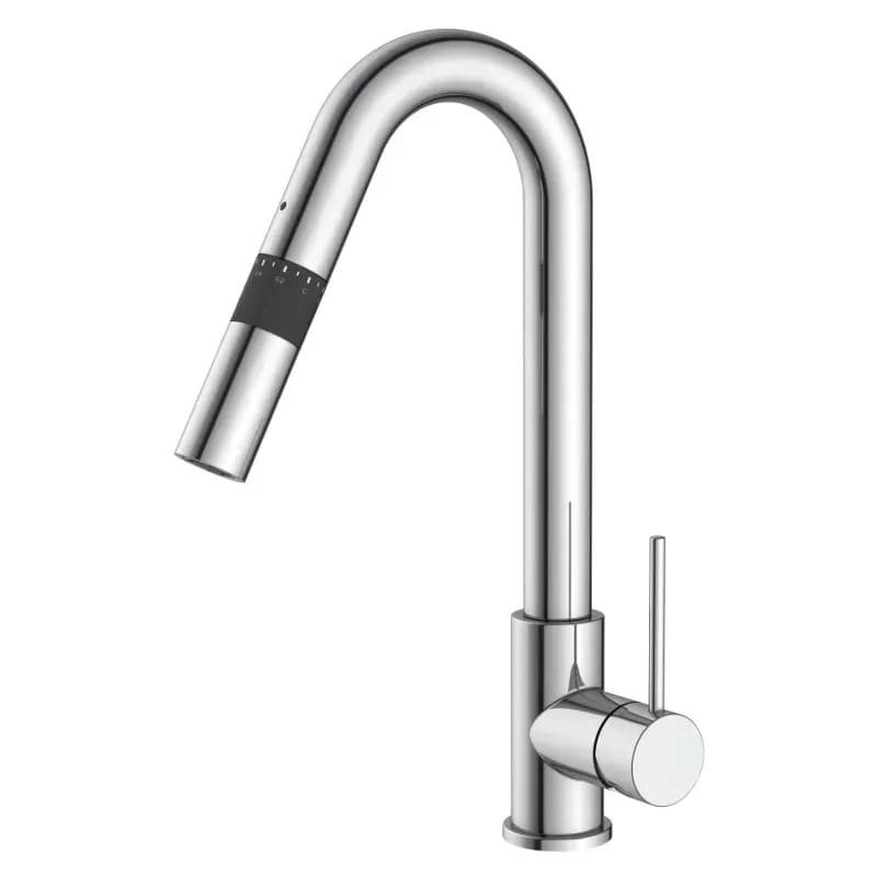 Змішувач для кухні IMPRESE PIVOT ZMK051901151 з дозатором, cенсорна кнопка, хром, 35 мм