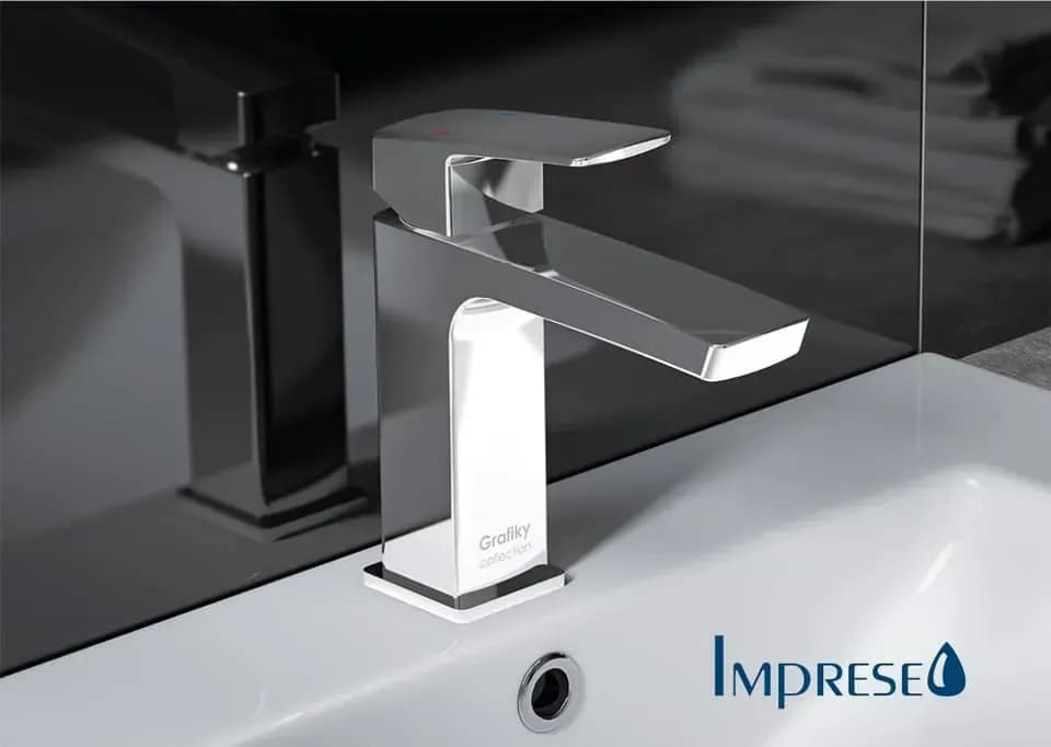 Змішувач для умивальника IMPRESE GRAFIKY ZMK061901010, хром, 35 ​​мм