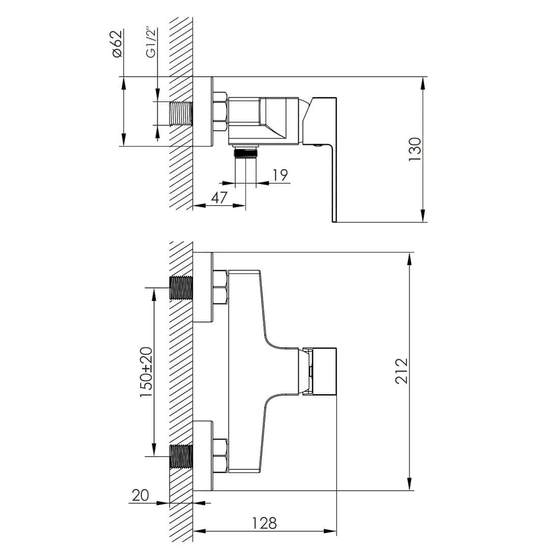 Змішувач для душу Imprese VIOLIK f03310801AA