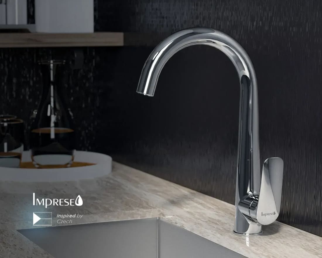 Змішувач для кухні IMPRESE PRAHA new f03405501AA хром, 35 мм