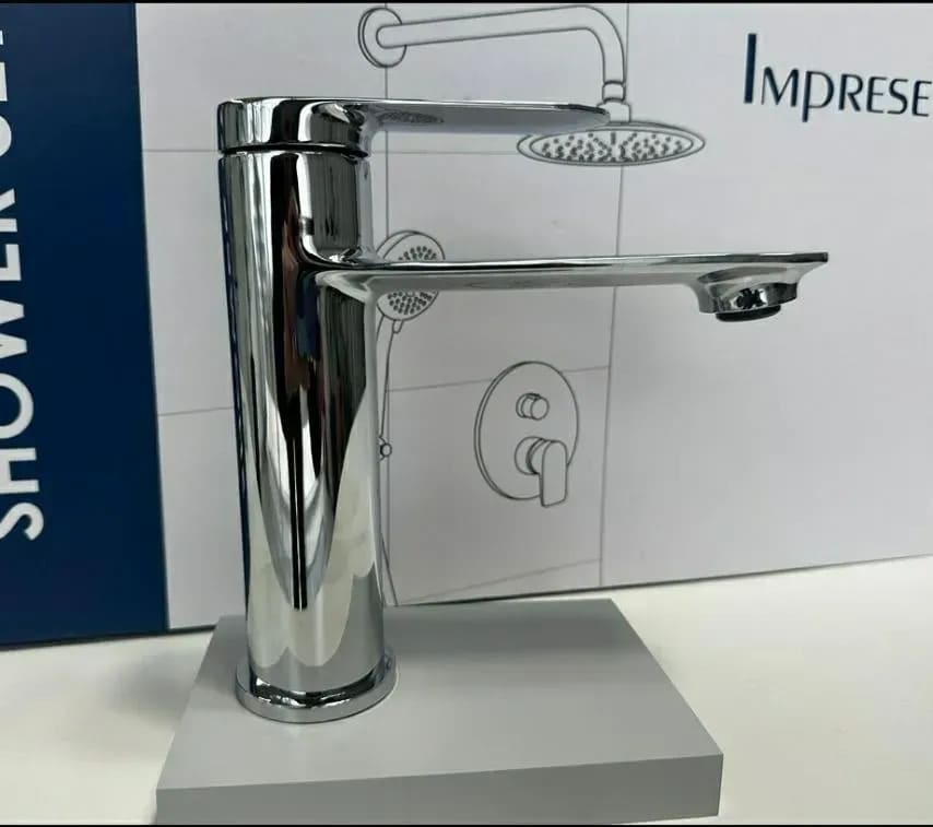 Змішувач для умивальника IMPRESE PLESNA f03511201AA, хром, 35 мм